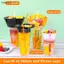 Bigapple 10 / 50 Chiếc Cốc Nhựa Dùng Một Lần Cho Trà Bong Bóng, Snas, Món Tráng Miệng, Người Lớn & Trẻ Em RDG