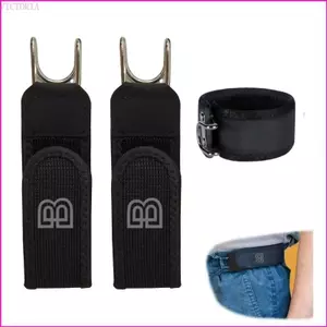 VIC Móc kim loại chức năng Dây thắt lưng co giãn Unisex Buckle-Less Co giãn Dây thắt lưng vô hình Đóng cửa cho công việc ngoài trời Dail
