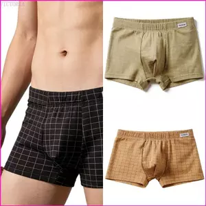 VIC Nam Co Giãn Boxer Ngắn Quần Lót Co Giãn Quần Lót Cotton Thẻ Ít Quần Lót Nam