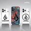 Ốp Điện Thoại V-Volcom Thời Trang TP-3 Cho IPhone 17 16 15 14 13 12 11 Pro Max Plus Mini Đen Mờ Vỏ Mềm Funda