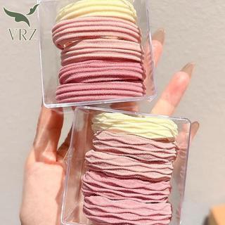VRZ 50 Chiếc Dây Buộc Tóc Độ Đàn Hồi Cao Cho Nữ Dây Buộc Tóc Tối Giản Mềm Mại Co Giãn Đuôi Ngựa Giá Đỡ Phụ Kiện Tóc Co Giãn Hàng Ngày HOT