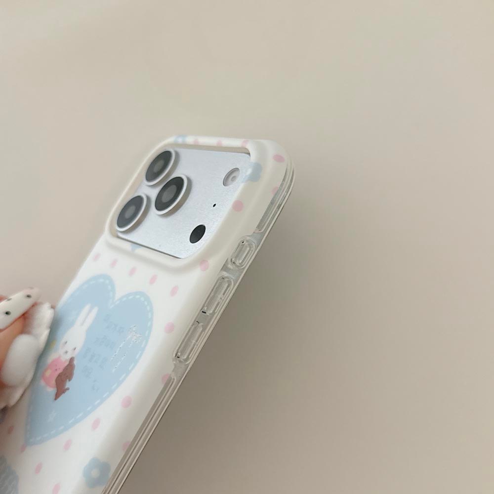 Ốp lưng cứng Tương thích với iPhone 15 15Pro 15ProMax 16 16Pro 16ProMax 17 17Pro 17ProMax Ốp lưng họa tiết thỏ