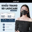 Khẩu trang 5D Mask Ladicare cao cấp, lọc bụi PM2.5, kháng khuẩn, form vừa vặn, êm ái