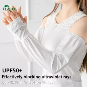 Springevenstar Mùa Hè Ice Silk Cuff Rời Ngoài Trời Chống Gió Chống Bụi Tay Chống Tia UV Chống Mồ Hôi Qui Sấy Cánh Tay Bao Springevenstar