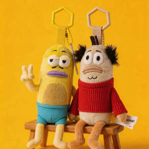 Hầu hết lời khen ngợi [Chính hãng] SpongeBob SquarePants Biqiburg Búp bê sang trọng Charm Sáng tạo Độc đáo Bierpuff Nàng tiên cá Quà tặng móc khóa búp bê nhỏ