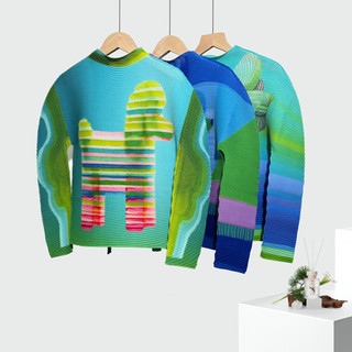 Miyake Xếp Ly Đáy Áo Sơ Mi Nữ Mặc Bên Trong Thu Đông Có Thể Mặc Một Mình In Hình Ôm Phù Hợp Với Lâu Dài-
