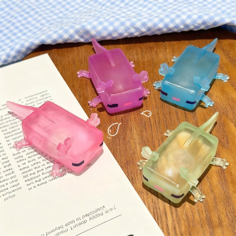Bapara Hoạt Hình Nhỏ Axolotl Hình Chậm Phục Hồi Bóp Đồ Chơi Tiệc Sinh Nhật Độc Đáo