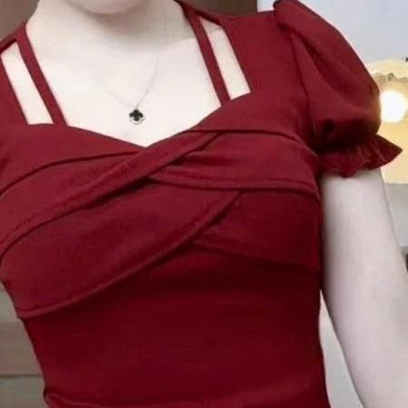 Áo Thun Tay Ngắn Nữ Bigsize 45-85kg ESHOP Ôm Dáng Bo Chun Chất Thun Gân Tăm Co Giãn MS482T