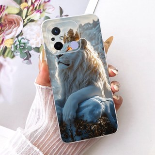Dành Cho Xiaomi Redmi 12C 11A Ốp Lưng Sang Trọng Rồng Mèo Hoạt Hình Mềm Silicon Mỏng TPU Vỏ Điện Thoại Cho Xiaomi Poco C55 C 55 Vỏ