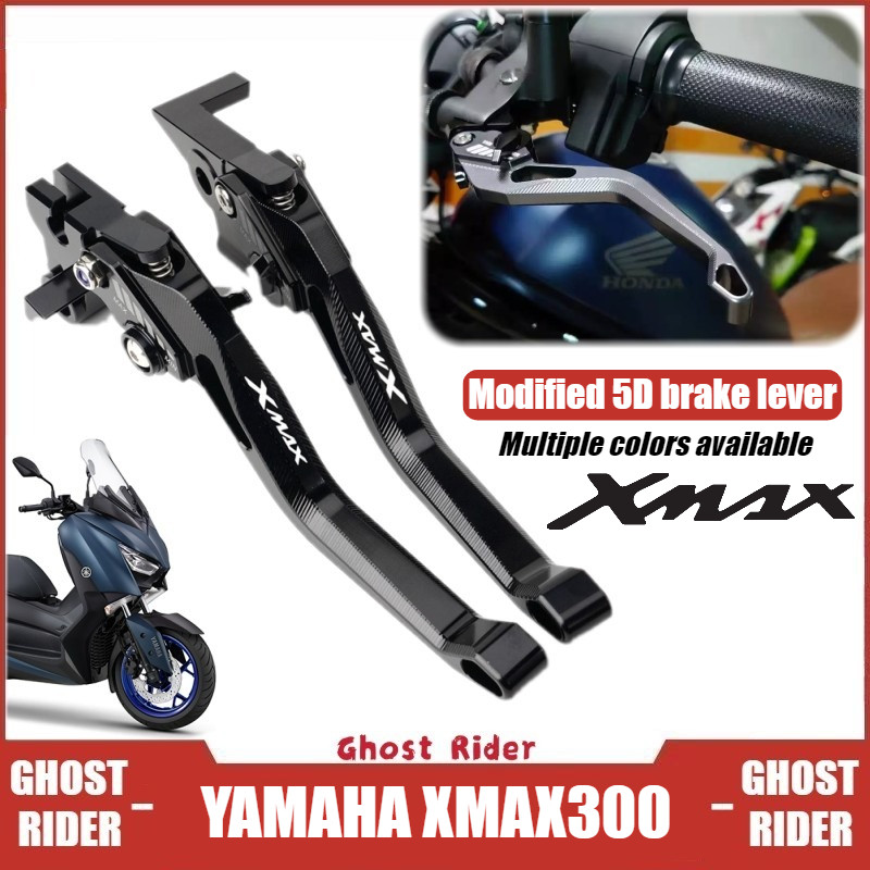 Dành Cho Xe Yamaha XMAX300 2017-2022 5D Họa Tiết Phanh Ngắn Ly Hợp Đòn Bẩy CNC Có Thể Gập Lại Tay Cầm