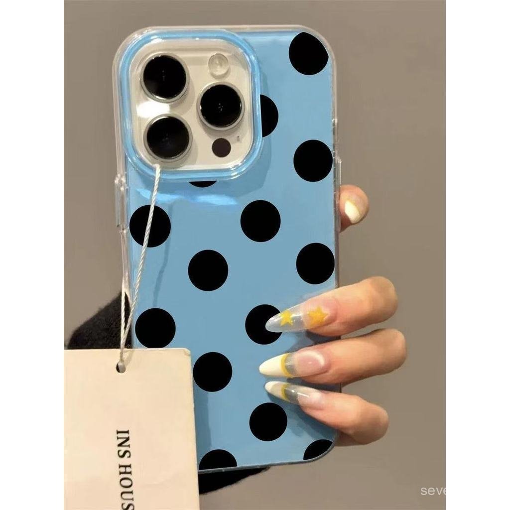 Ốp Điện Thoại Thích Hợp Cho iPhone 7 8 X XS XR XSMAX 11 12 13 14 15 16 17 Pro max Plus Air ins Đơn Giản Chấm Bi Độc Đáo Chấm Bi Chống Sốc Vỏ Bảo Vệ Chống Sốc Bao Gồm Tất Cả ANIB