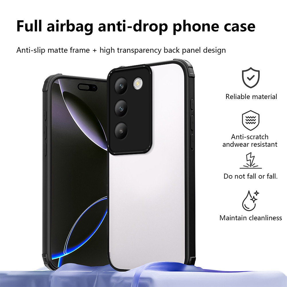 Ốp lưng Vivo Y100 5G Vỏ bảo vệ bốn góc Vỏ trong suốt cho Vỏ điện thoại Vivo Y100 4G