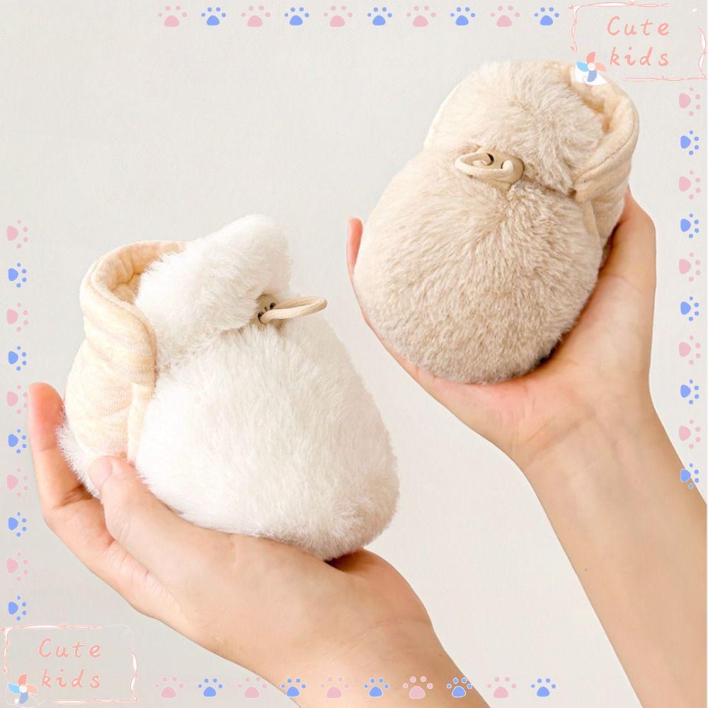 TPKSF98 Giày Nôi Trẻ Sơ Sinh Tập Đi, Giày Sơ Sinh Mềm Mại Thoải Mái, Ấm Áp Sang Trọng Thường Ngày Cho Bé 0-1 Tuổi Tất Chống Trơn Trượt Dép Bé Gái Bé Trai