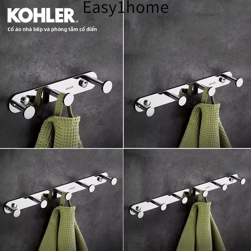 【 KOHLER 】 Móc khăn tắm móc đồng hoàn toàn móc treo tường phòng tắm móc áo vệ sinh móc quần áo không cần đinh móc móc mó