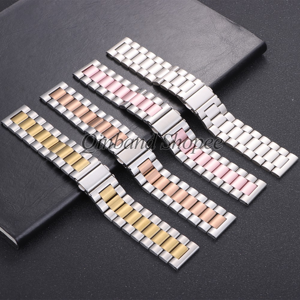 Phát Hành Nhanh Thép Không Gỉ Chắc Chắn Dây Đeo Đồng Hồ Thông Minh 20 Mm 22 Mm Đa Năng Unisex Nam Nữ Thạch Anh Cơ Đồng Hồ Vòng Tay Kim Loại