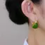 Springevenstar 1 Cặp Hàn Quốc Hợp Thời Trang Xanh Nhỏ Giọt Dầu Zircon Bông Tai Dành Cho Nữ Đơn Giản Không Đều Hình Học Tòn Ten Bông Tai Dự Tiệc Cá Tính Trang Sức Springevenstar
