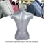 SMILE 1 Cái Trên Cơ Thể Mannequin, Nửa Thân Dày PVC Nam Bơm Hơi Mannequins, Trên Thân Bạc 、 Giá Trưng Bày Quần Áo Màn Hình Cửa Sổ
