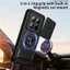 Armor Slide Lens Funda cho Xiaomi Redmi Note 15 Pro 4G Plus 5G Ốp lưng xoay vòng từ tính cho POCO M8 5G Case Stand Capa