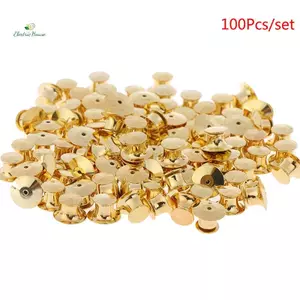 100 Cái / bộ Gold LOW PROFILE Loing Pin Bas Keepers cho tất cả Pin Post Pins mới