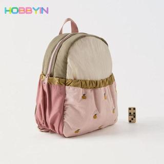 Túi đi học HOBBYIN, Ba lô nhỏ ngọt ngào, Túi xách thêu nhẹ dung tích lớn