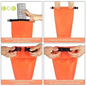 Túi khô phao bơi PVC Phao bơi mở bơm hơi Túi nổi Túi đôi chống nước Túi khí thể thao dưới nước Túi an toàn đẹp