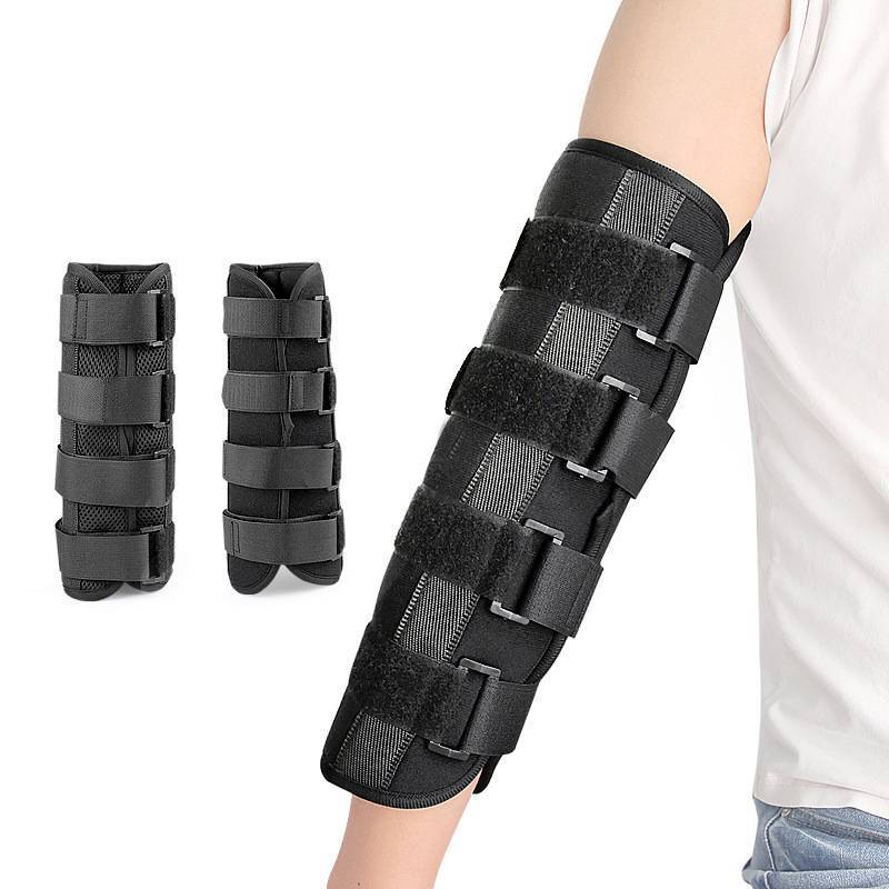 < Honeyba > Cánh tay trên Nẹp cố định Nẹp hấp thụ mồ hôi Khuỷu tay Thép tấm Hỗ trợ ổn định Thiết bị huấn luyện Bảo vệ Đẹp