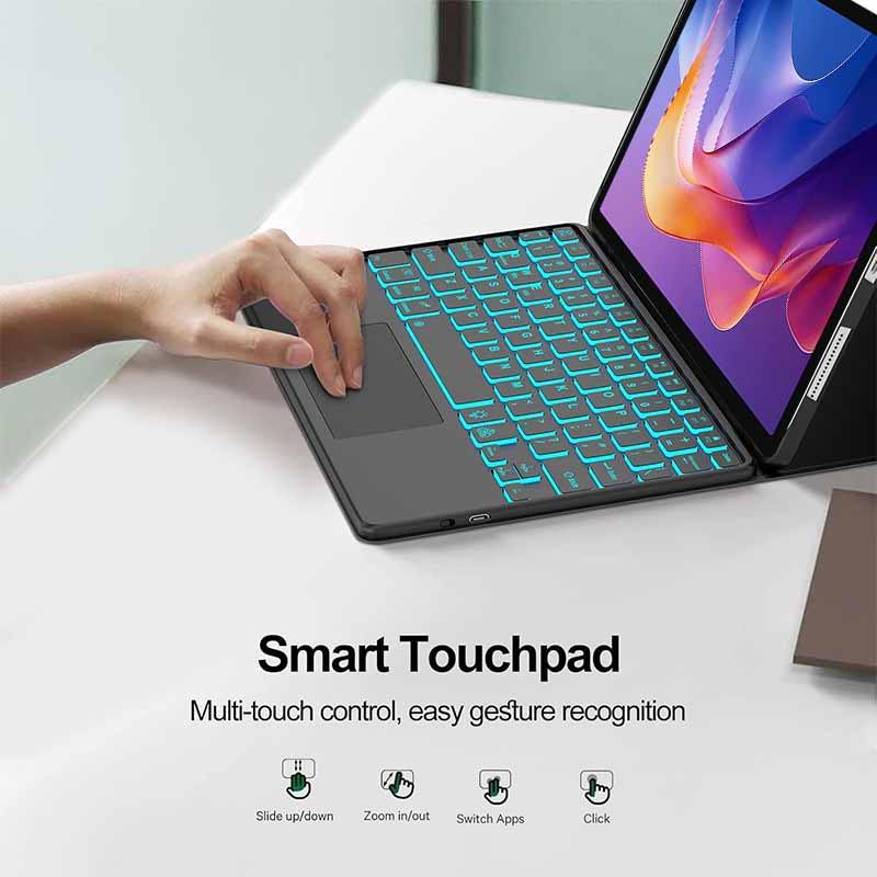 Cảm Ứng Đèn Nền Bàn Phím Dành Cho Redmi Pad 2 SE 9.7 11 inch Không Dây Bluetooth Bàn Phím Dành Cho Redmi Pad 2 Phụ Kiện