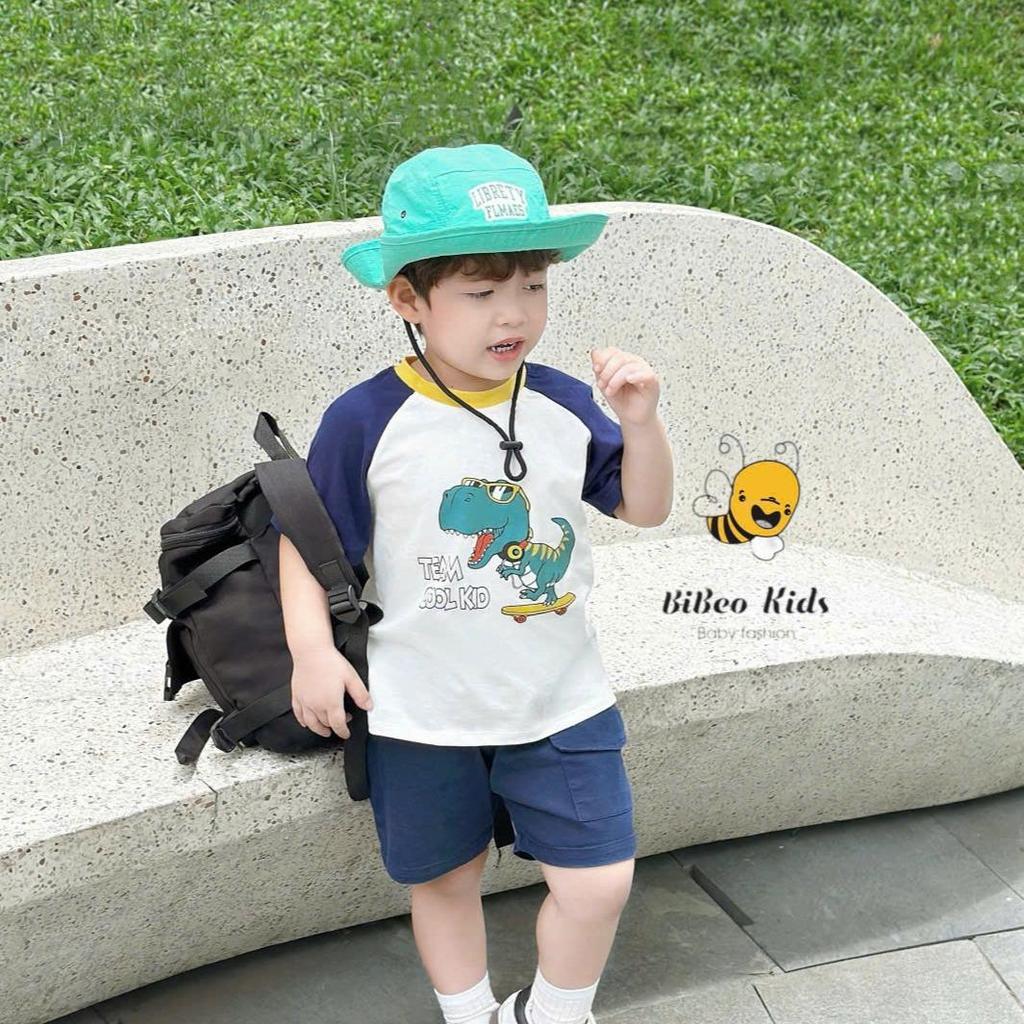 Bộ quần áo CỘC TAY TEAM COOLK KID  cho bé trai , Quần  áo chất COTTON mềm thoải mái cho bé