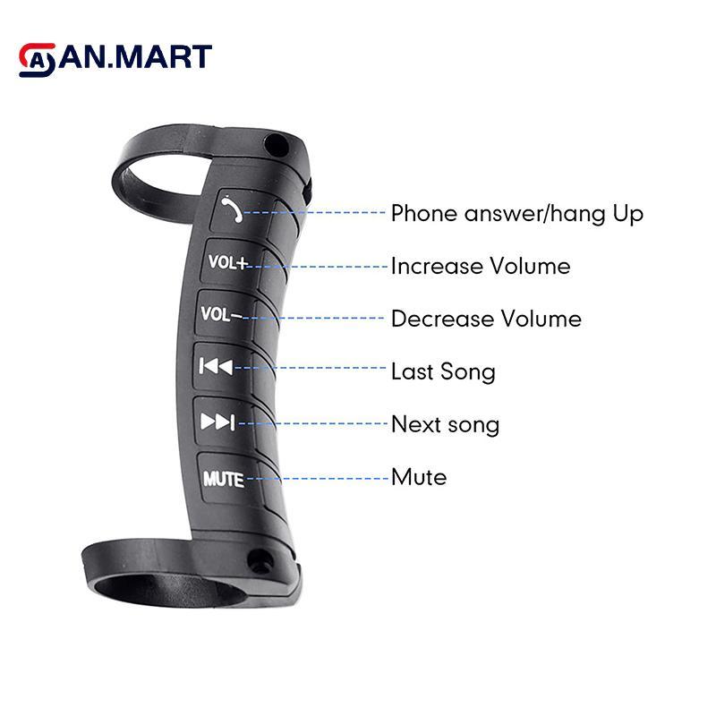 AN.MART Điều Khiển Từ Xa Không Dây Đa Năng Cho Android, Gắn Vô Lăng Ô Tô, Nút Công Tắc Đa Năng VN