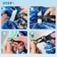 DARON Cheer Pom Dây, Túi Nhẹ Người Tổ Chức Cổ Vũ Poms Giá Đỡ, Trường Học Bền Móc Màu Đen Đỏ Mạnh Móc PomPom Đội Vận Chuyển Thể Thao