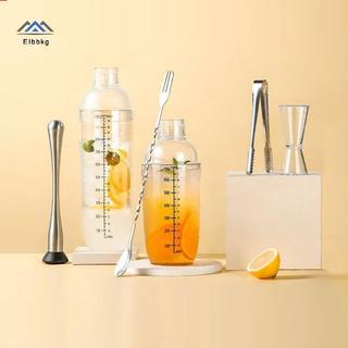 ELBBKG 7 Cái / bộ Bộ Bình Lắc Cotail Shaker Và Đo Jigger Bộ Đồ Uống Hỗn Hợp Tay Lắc Dụng Cụ Để Pha Chế Và Thanh Gia Đình Mới