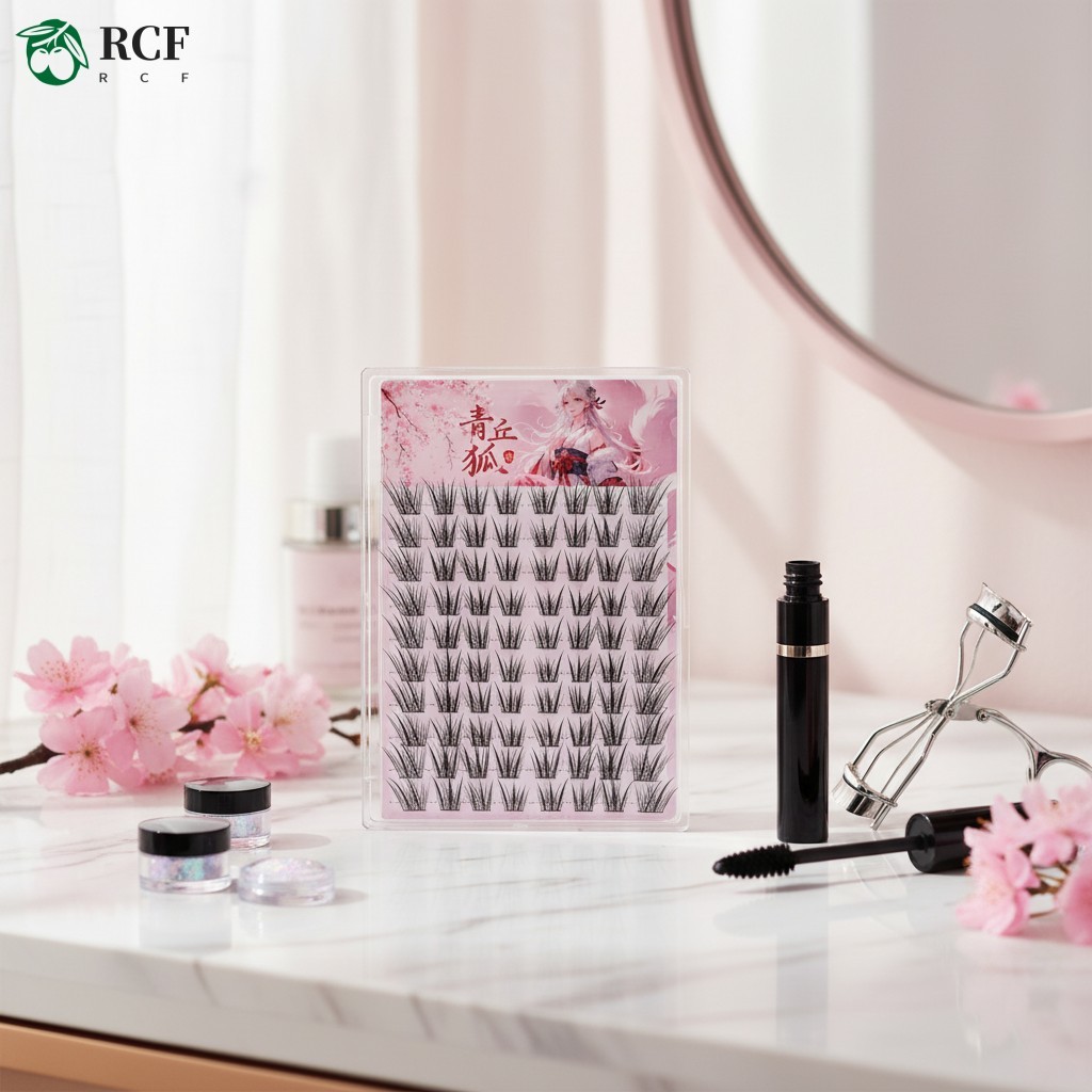 Lông mi giả kiểu Fox C Curl Lông mi sợi tổng hợp nhẹ tự nhiên