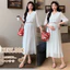 Trang phục bà bầu Váy trắng khí chất cao cấp mùa hè