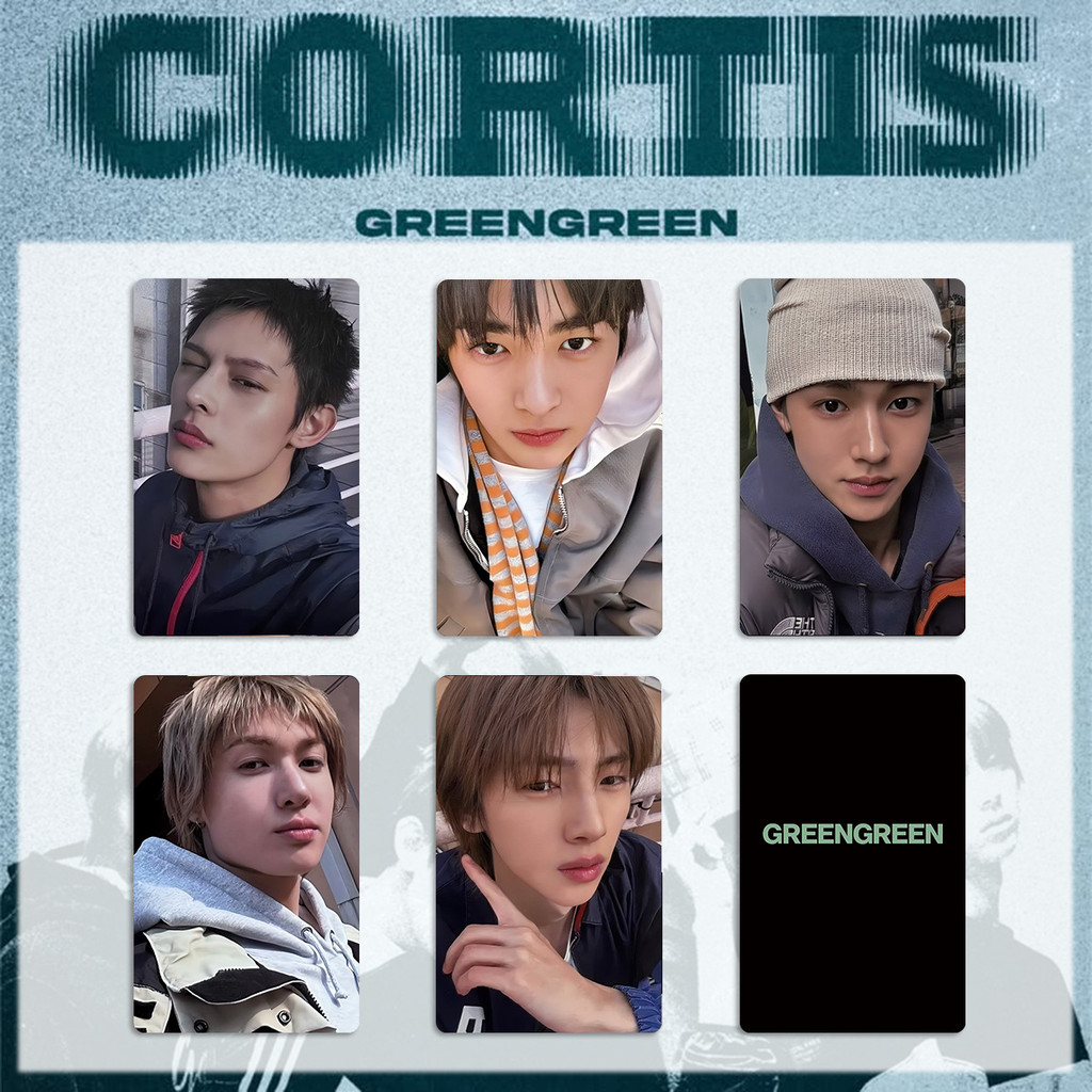 Kpop Idol CORTIS GREENGREEN Album Photocard Wvs Thẻ thưởng, Thẻ