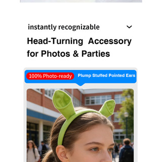 Có Dây Halloween Trẻ Em Hiệu Suất Xanh Băng Đô Quái Vật Shrek Hoop Dress Up Prom Đạo Cụ Người Lớn