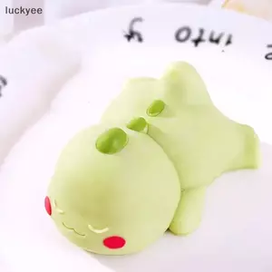 Luckyew Khủng Long Dễ Thương Mousse Khuôn Bánh Pudding Khuôn Silicon Custard Khuôn Bánh Hoạt Hình Màu Xanh Dino Trang Trí Bánh Nướng Bánh Dụng Cụ TQ