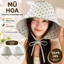 VN Thích hợp cho mùa xuân hè Mũ vành rộng đa chức năng kiểu Pháp- Mũ chống nắng nữ sọc hoa đơn giản, Mũ bảo vệ mặt ngoài trời.