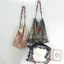 Khăn Lụa Pháp Hai Mặt In Nghệ Thuật Tote Dung Tích Lớn Đi Lại Đính Hạt Vai Nách Túi Di Động Nữ