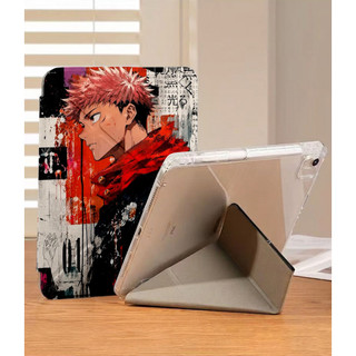 Ốp Lưng Jujutsu Kaisen Cho iPad A16 Air 4/5/6/7/8 Pro 11 12.9 Y-fold Itadori Yuji iPad Gen 12 11 10 9 8 7 6 5 Mini6/7