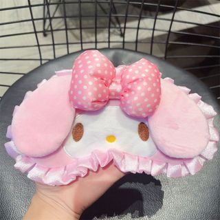 Dễ Thương Hello Kitty Hello Kitty Có Thể Điều Chỉnh Giai Điệu Màu Hồng Che Mặt nạ Mắt Hoạt Hình Ngủ Bảo Vệ Mắt Ren