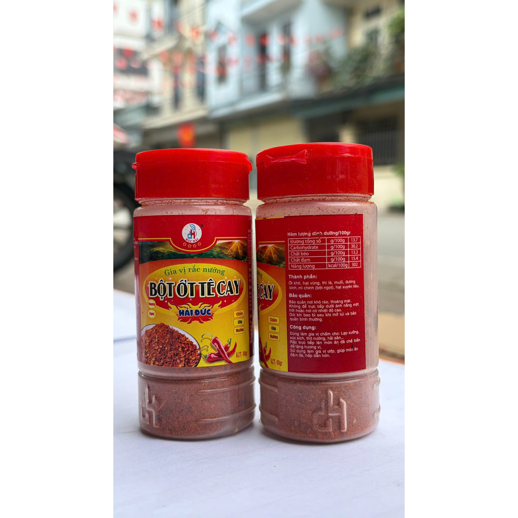 Bột Ớt Tê Cay Đức Hải 40g - Gia vị rắc nướng Đậm Vị Cay Tê Kích Thích Vị Giác - Đức Hải Food