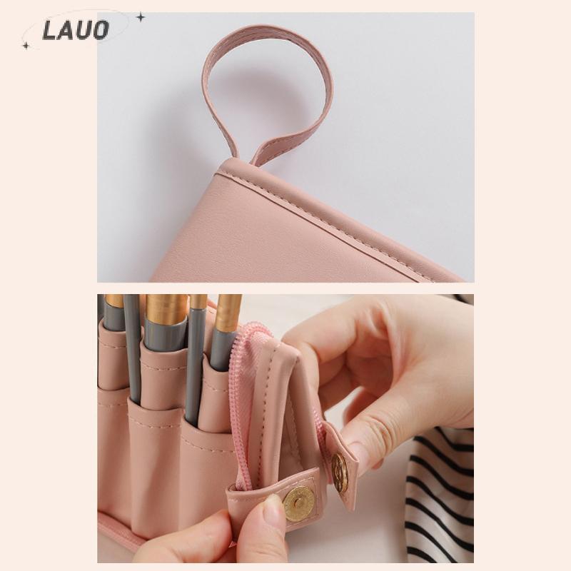Hộp đựng cọ trang điểm Springevenstar Hộp đựng cọ trang điểm Du lịch Túi đựng mỹ phẩm chống thấm nước Đứng lên Cốc trang điểm có thể gập lại có dây kéo Túi đựng cọ trang điểm Springevenstar