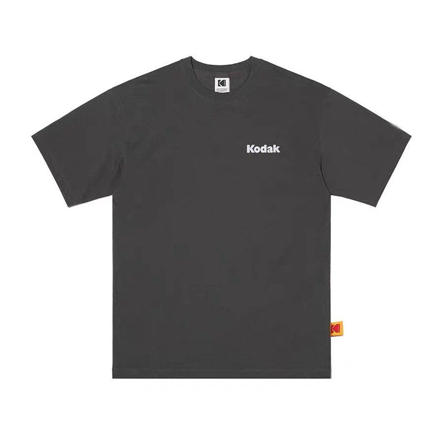 Kodak Áo Thun Cotton 100%, Cổ Tròn Tay Ngắn, Phù Hợp Nam Nữ