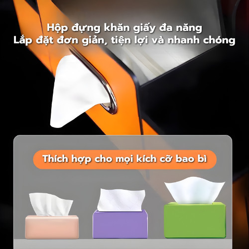 Hộp Đựng Đồ Treo Sau Ghế Ô Tô Đa Năng - Khay Đựng Điện Thoại, Móc Treo Túi Xách, Hộp Lưu Trữ Tiện Lợi Cho Xe Hơi