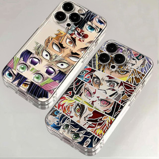Ốp Điện Thoại Anime Demon Slayer Eyes Cho VIVO V60 V40 V50 Lite Y29S Y28S Y18 Y29 Y28 Y03 Y04 Y36 5G 4G Ốp Lưng TPU Mềm Nghệ Thuật Trong Suốt Bảo Vệ Ống Kính
