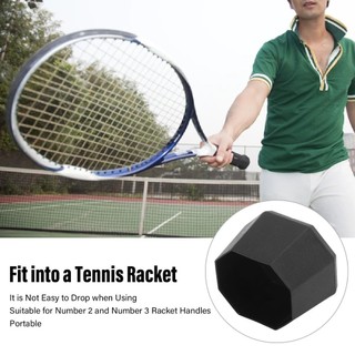 CLEARLINE 2 Chiếc Nắp Cuối vợt Tennis & Pickleball, Phụ kiện ABS Đen