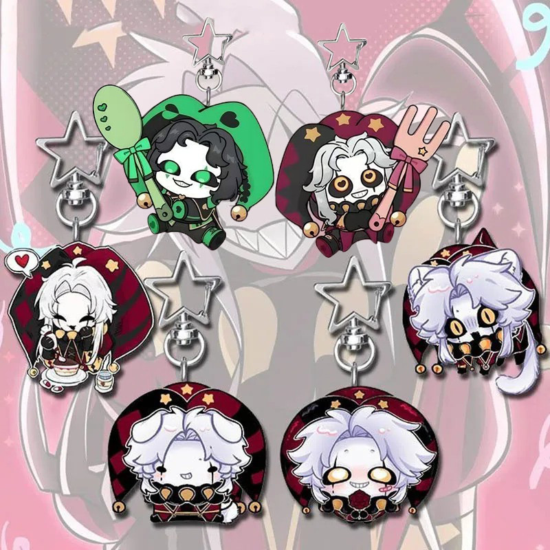 Trò Chơi Freak Circus Pierrot Ngôi Sao Ngoại Vi Móc Khóa Hoạt Hình Anime Schoolbag Ba Lô Mặt Dây Chuyền Trang Trí Quà Tặng