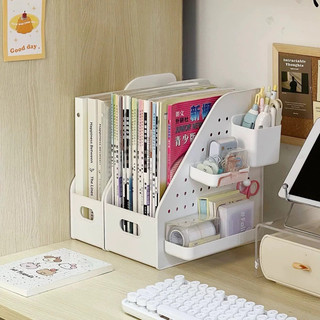 Khay Đựng Tài Liệu Chia Ngăn Nhựa Cao Cấp, Kệ Để Sách Vở Hồ Sơ Để Bàn Làm Việc Gọn Gàng Ngăn Nắp