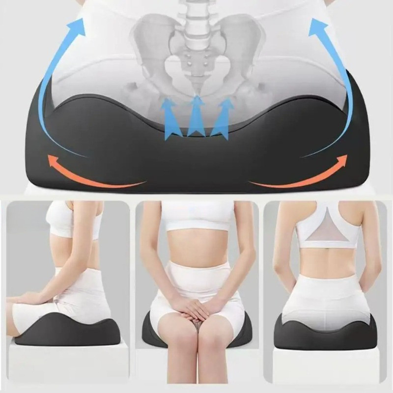 Đệm Ngồi Văn Phòng,Thiết Kế Công Thái Học 3D Bằng Mút Nhớ Hình,Phù Hợp Cho Nhân Viên Văn Phòng,Sinh Viên Và Tài Xế