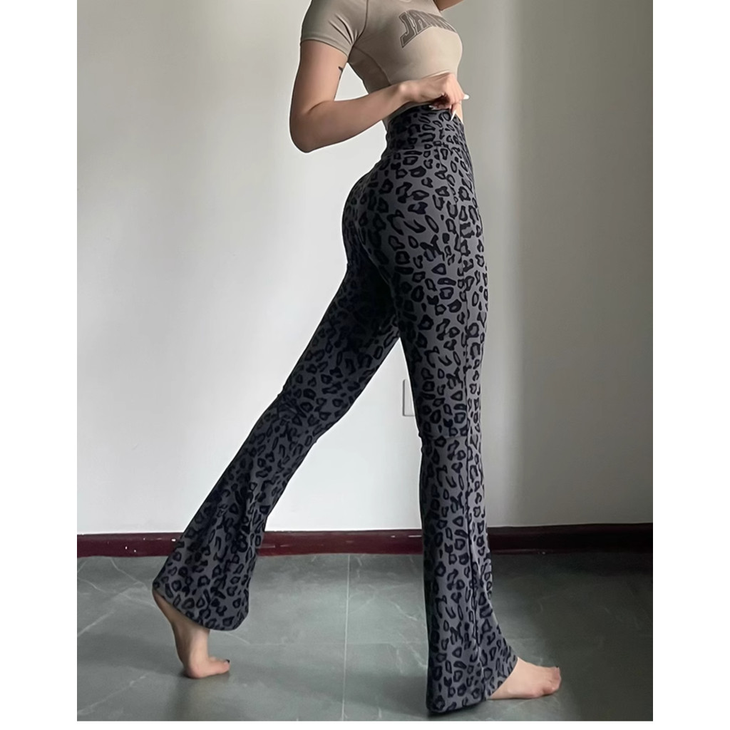 Milyfashion Da Báo In loe Hot Girl Quần Thường Ngày Phong Cách Mới Cao Cấp Bụng Ôm Hơn Nhìn Lau Drape Quần Cá Mập